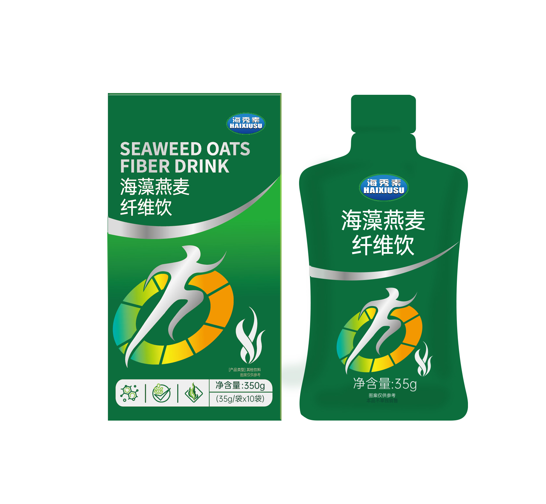 海藻燕麦纤维饮